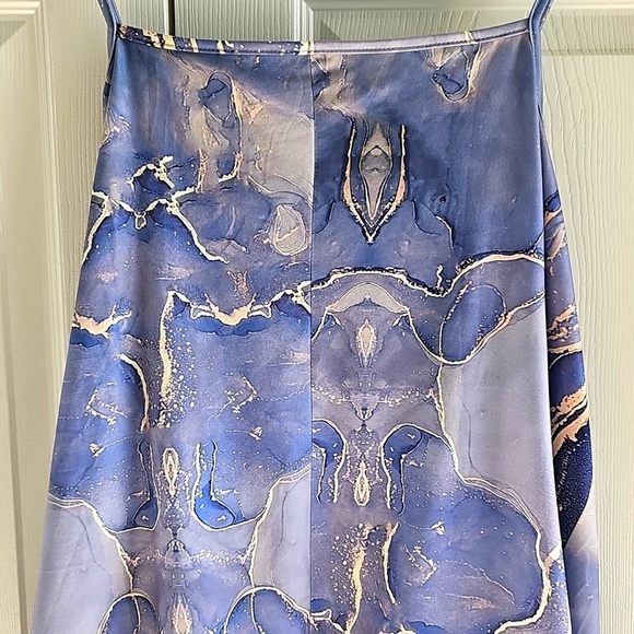 NWOT Amazon Spaghetti Strap   Silky Galaxy Print Tank Top. Wrinkle free 3XL - Picture 9 of 11